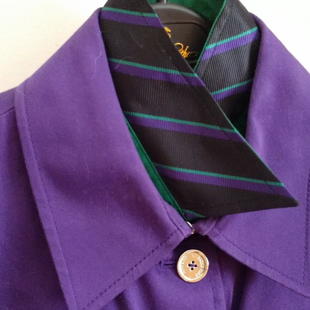 COLLAR VIEW Beautiful EMBROIDERED RALPH LAUREN Crest Logo Nearly New SHIRT